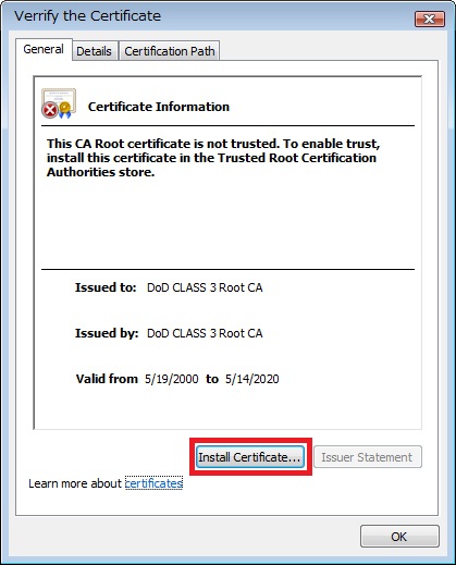 install SSL/TLS certificate