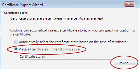 install certificate 2
