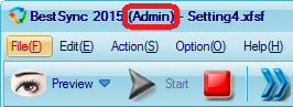confirm runnig as admin